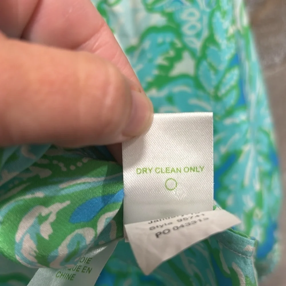 Lily Pulitzer Silk Elsa blouse size XXS - Picture 9 of 11